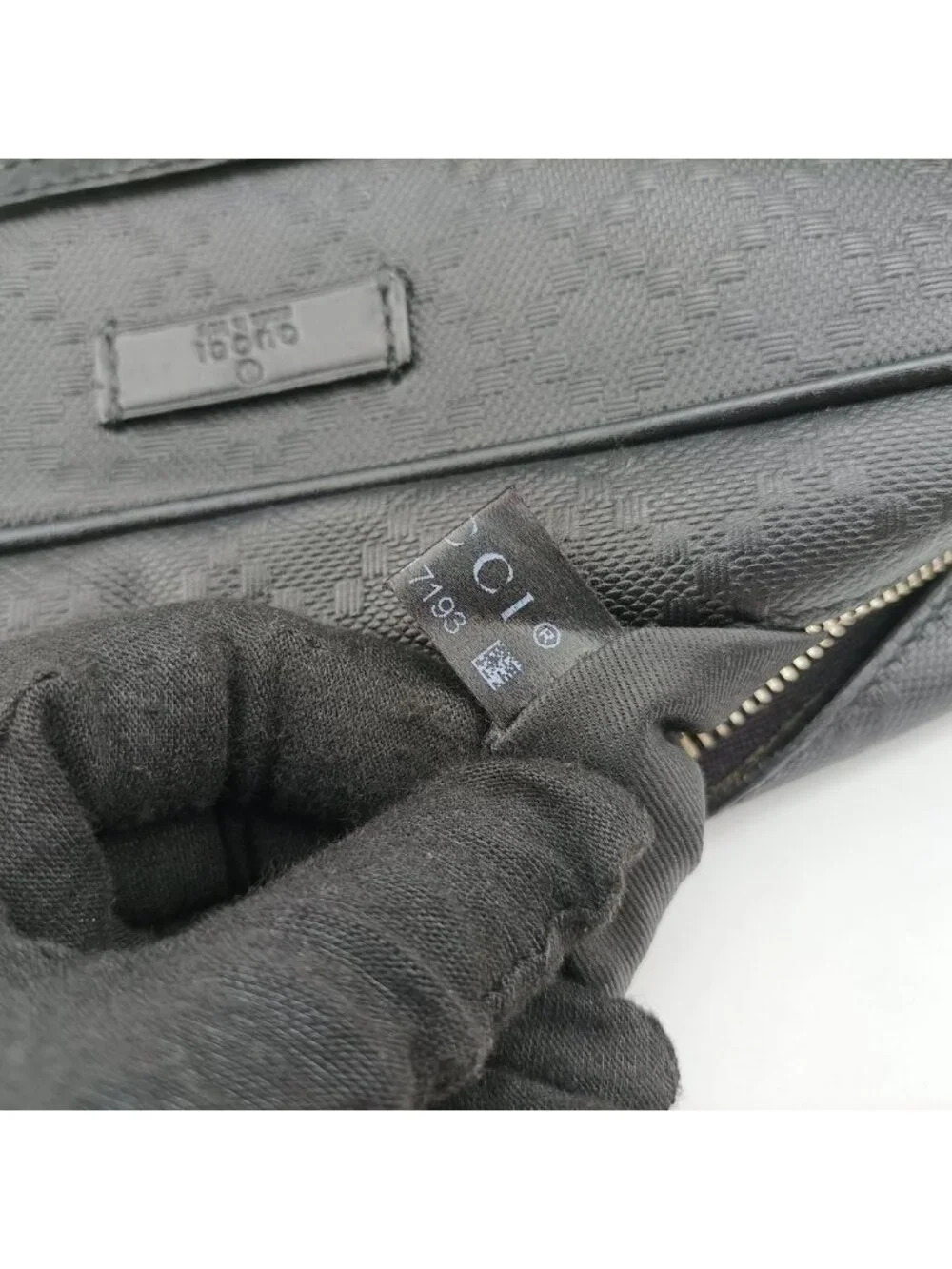 Gucci Diamante Black Leather Tote